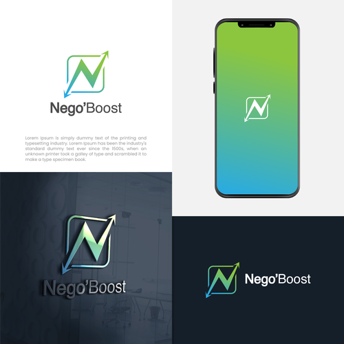 La quête pour le logo parfait de Nego'Boost commence maintenant ! Design by m.odin