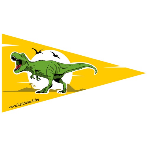 Dinosaur flag Design by Medinart91