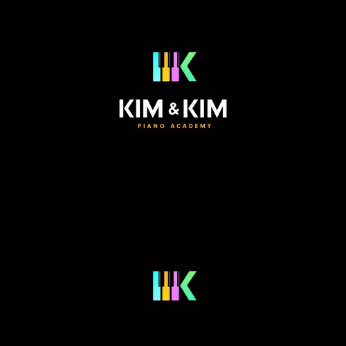 Logo to appeal adult piano students for online piano school called Kim & Kim Piano Academy Design by Matt *