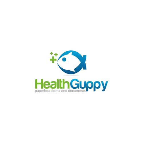 logo for Health Guppy Design by Agyahm°