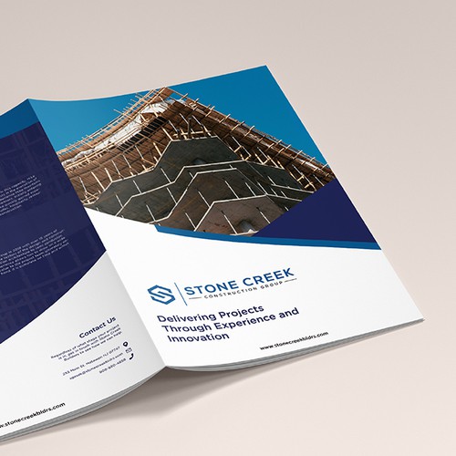 Brochure for Construction Company Design by Andrreansyah