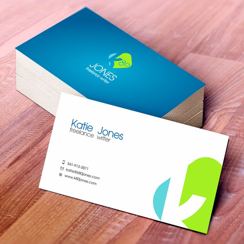 Design a business card with a millennial vibe for a freelance writer Design by Artvisto