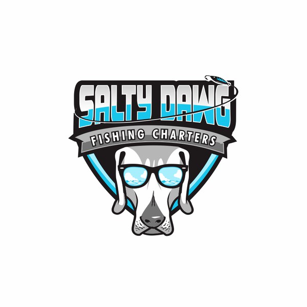 salty dawg fishing logo