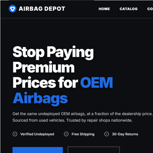 "Bold, Modern Logo for OEM Airbag Retailer" winning Logo & business card