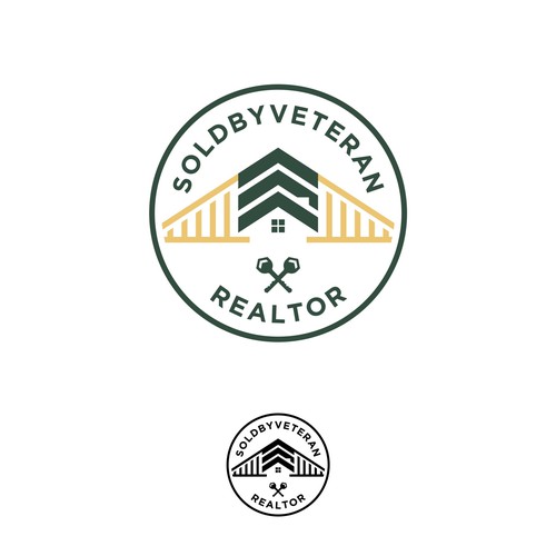 Military Themed Real Estate Logo Design by naya89