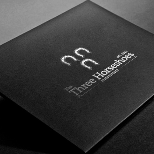 logo for Three Horseshoes Design by RamArt