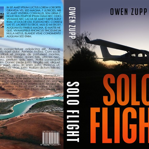 Solo Flight. Design an awesome book cover that captures the adventure of flight. Design by PRINCY103