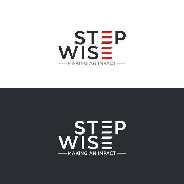 Design by e a s y DOT titled "In contest Design logo for Step Wise to make a positive impact on people with physical disabilities in Africa"