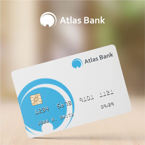 Logo for Atlas Online Bank. Design by NyantoSani