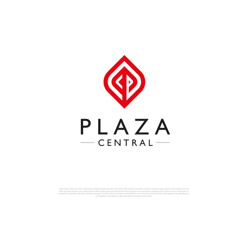 Logotipo Plaza Central Design by reflect the style ™