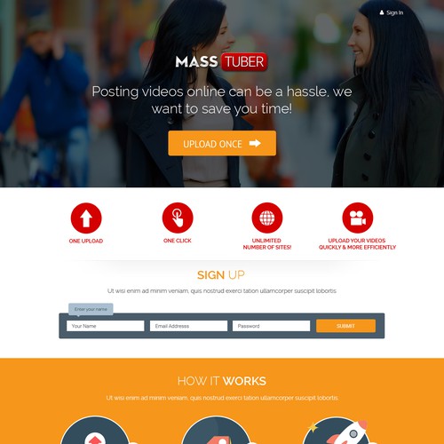 Web page design contest entry by Gendesign