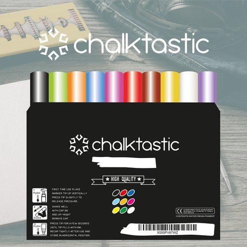 Create a new box design for my liquid chalk pens!, Product packaging  contest