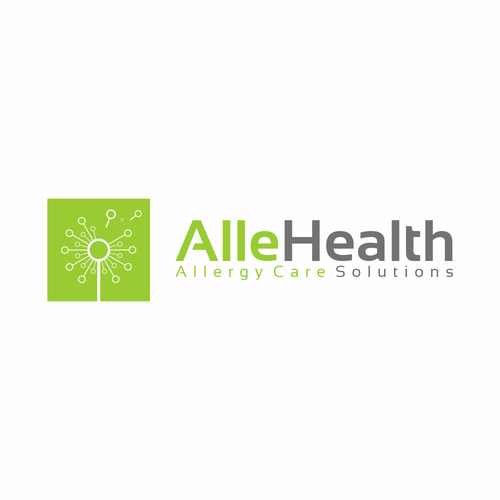 Create a logo for a new allergy company called AlleHealth Design by suket design