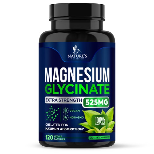 Natural Magnesium Glycinate Design needed for Nature's Nutrition Design by gs-designs