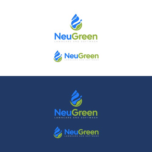 Design a modern, professional logo for a lawncare and soft wash company. Design by San-ji