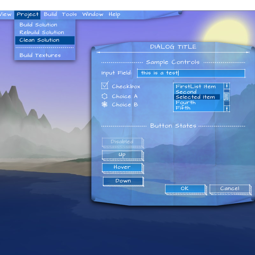 Video Game UI Concept (updated) Diseño de Eikonographer