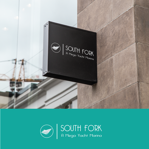 Design logo for newest and greatest mega-yacht marina in yachting capital of world.  Onward work. Design by ManevaDesigns