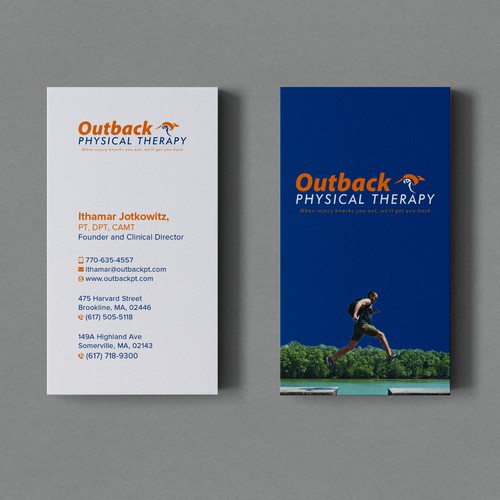 Business card for 2 clinic physical therapy office Design by Birendra Chandra Das