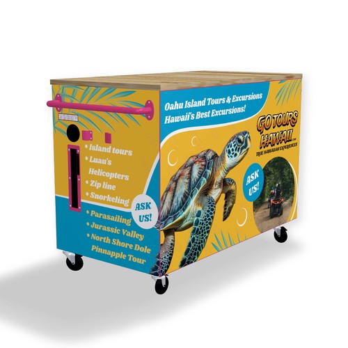 Kiosk signage design - Activity Booth Design by Vitalia.m