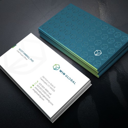 WIN Global Business Card Design-ontwerp door Xclusive16