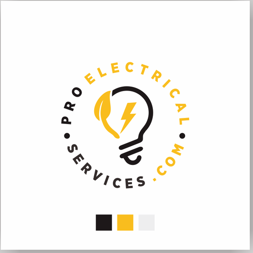 we need a powerful logo to attract customers whit electrical projects or needs Design by Vonsign Studio