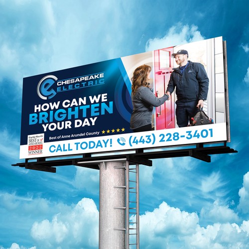 Chesapeake Electric Billboard Design by SoftSkills