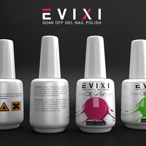 nail polish 99designs nail brand polish  label a new product Evixi needs