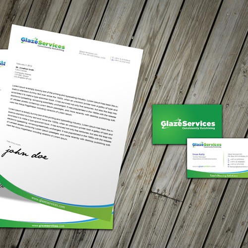 Create the next stationery for Glaze Services Ontwerp door conceptu