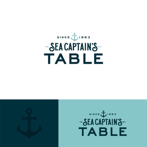 Sea Captain's Table Logo Design Design by Natalie Downey