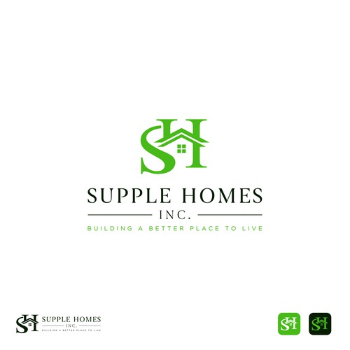 Revamp and refresh a custom home builder's current logo Design by GranzCreative