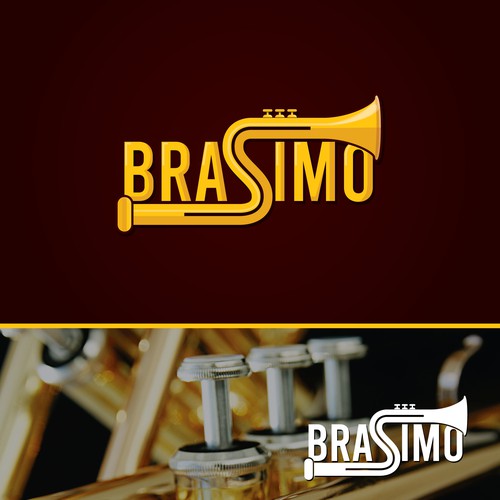 コンペ「Brassimo | Logo for brass band」のデザイン by Chicha'sさん 