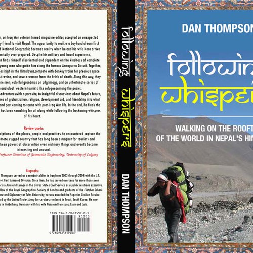 Design di Design an exotic,  Nepal-themed travel book cover  di NatPearlDesigns
