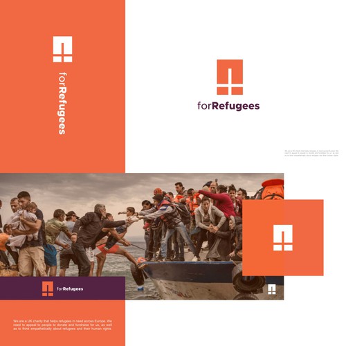 Design a modern new logo for a dynamic refugee charity Diseño de Insan_M