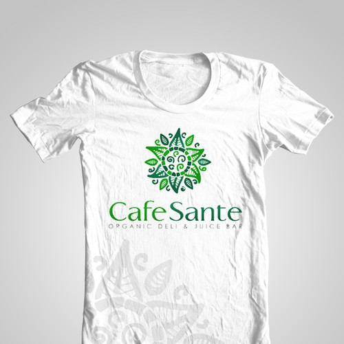 Create the next logo for "Cafe Sante" organic deli and juice bar Design by lpavel