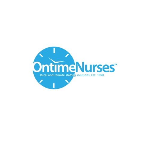 logo and business card for Ontime Nurses Diseño de KamNy