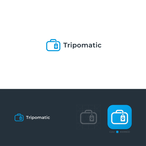 New logo for rebranding a trip planning app Design by Kr8v.in