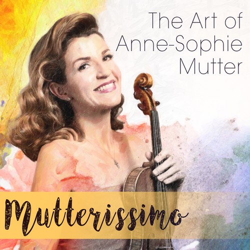 Illustrate the cover for Anne Sophie Mutter’s new album デザイン by Senshi11