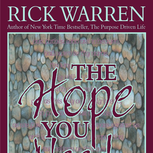 Design Rick Warren's New Book Cover Design by Janinie
