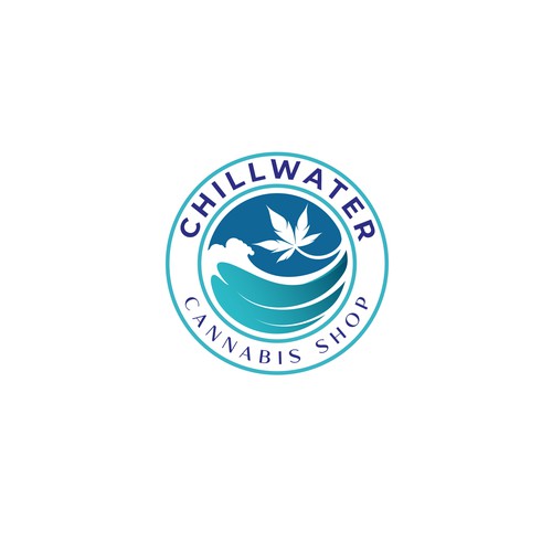Chillwater Cannabis Shop Logo - Calm the Noise, Find Your Better Design by Artlokus