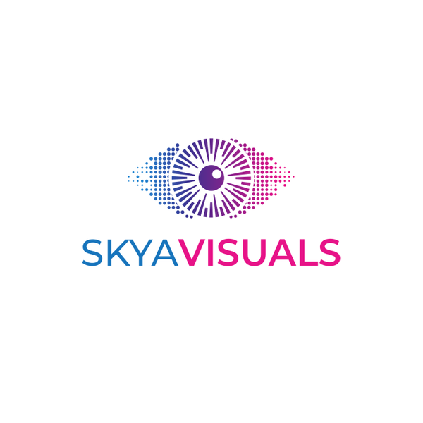 Diseño de Gebrina titulado "SKYA VISUALS"