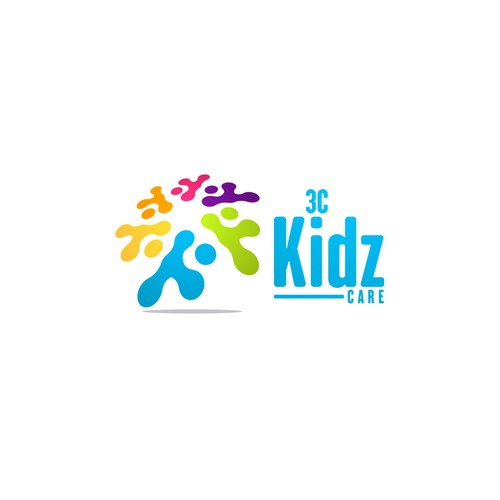 Create a modern yet bright, happy and fun logo for 3C Kidz Care Design by Favo Designs