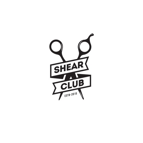 Shear Club: Put a modern spin on a vintage barbershop logo for a ...