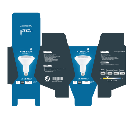 Packaging design for LED Light Bulb Design by NID3D