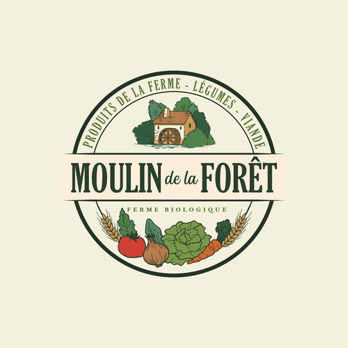 Creating  a logo for Organic Farm Shop Design by Ameline Studio