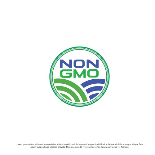 Food Packaging NON-GMO Logo Design by ©Zone™