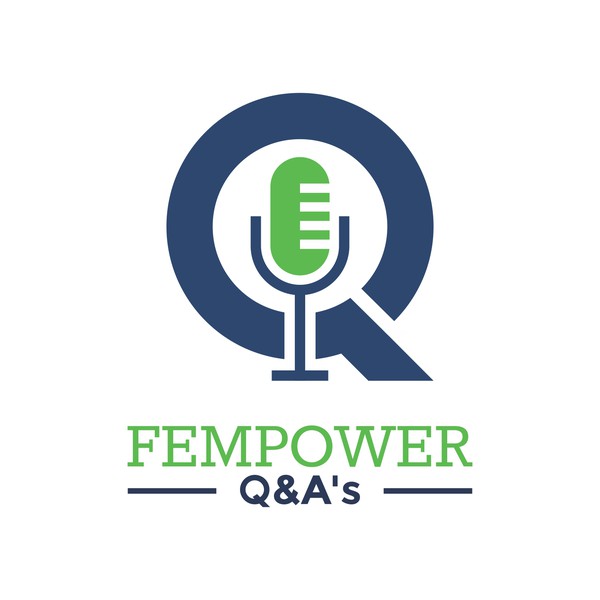 Design by Bhawesh Shah titled "Create an empowering and fun logo for Fempower Q&A's"