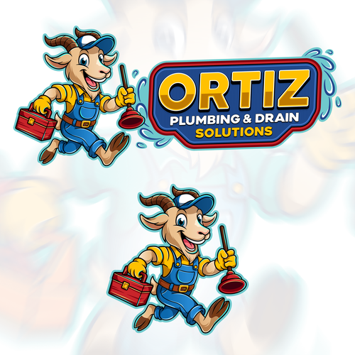 Design a bold GOAT mascot logo for a San Diego plumbing company Design by Evanscrea™