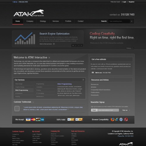 Interactive Services Agency Web Redesign - Award Winner Wanted Design by jorope