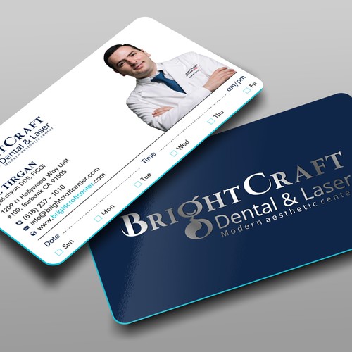 Modern Dental and Medical SPA business card Design réalisé par prosenjit_P