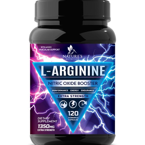 Powerful L-Arginine Capsules Design Needed for Nature's Nutrition Design by Wfemme